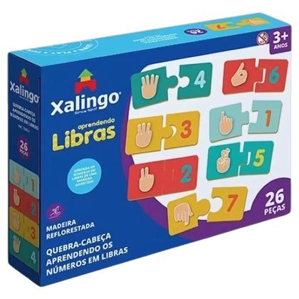Imagem de Quebra Cabeça Infantil Aprendendo Números em Libras
