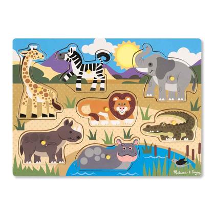 Imagem de Quebra Cabeça Infantil de Madeira Safari - Melissa & Doug