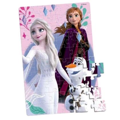 Imagem de Quebra Cabeça Infantil Frozen Disney 60 Peças Hasbro