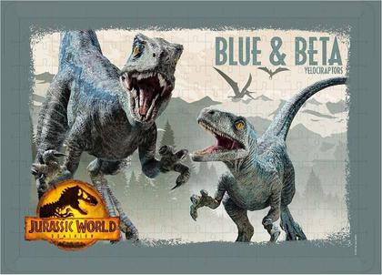 Imagem de Quebra Cabeça Jurassic World Blue e Beta 200 Peças Mimo 2089