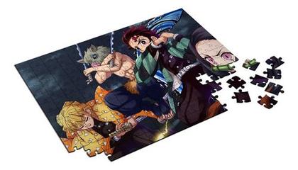 Imagem de Quebra Cabeça Kimetsu No Yaiba Personalizado 120 Peças 001
