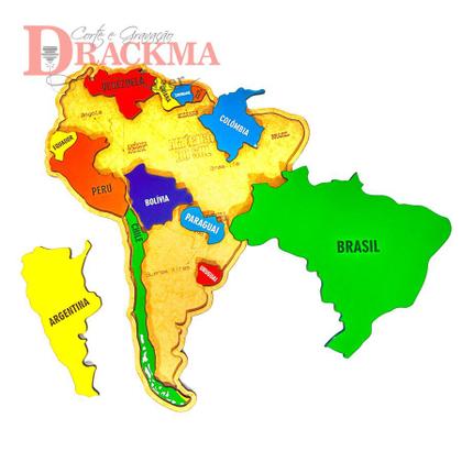 Imagem de Quebra-Cabeça Mapa da África, Ásia, Américadosul, Estados Unidos e Europa