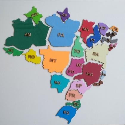 Imagem de Quebra-cabeça Mapa do Brasil 