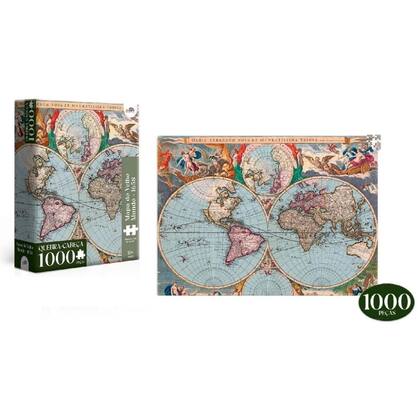 Imagem de Quebra Cabeça Mapa do Velho Mundo 1000 Peças Toyster