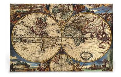 Imagem de Quebra Cabeça Mapa Mundi Antigo 1000 Peças 70x50cm