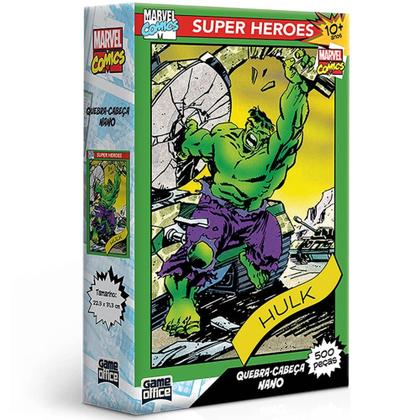 Imagem de Quebra cabeca marvel comics hulk nano 500 pecas toyster