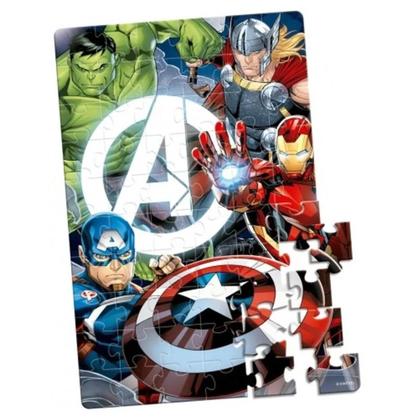 Imagem de Quebra Cabeça Marvel Vingadores 60 Peças - Toyster 8034