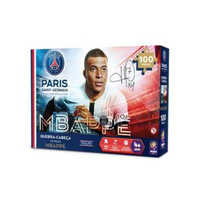 Imagem de Quebra-Cabeça Mbappe 100 Peças Puzzle, Desafie-se e Monte Coleção PSG Mimo Toys - 2307