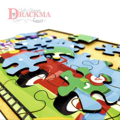 Imagem de Quebra-cabeça Mdf Infantil Pedagógico Colorido
