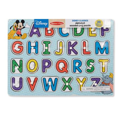 Imagem de Quebra-cabeça Melissa & Doug Disney Classics Alphabet 26 unidades
