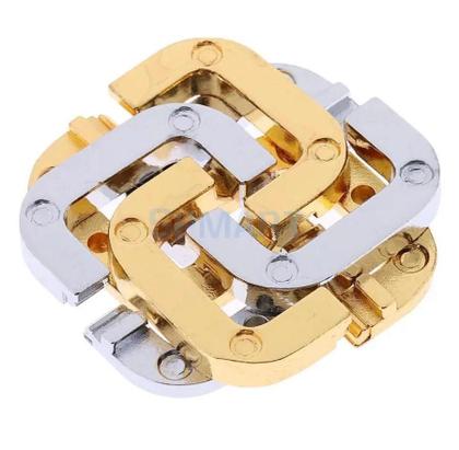 Imagem de Quebra Cabeça Metal Conjunto Fechaduras Desmontar Separar