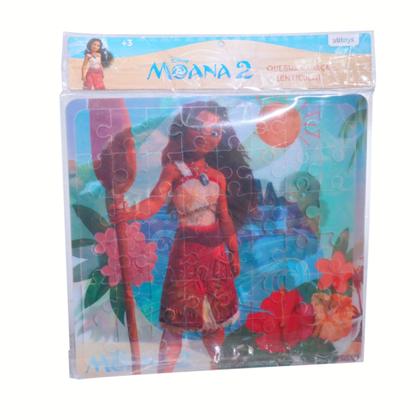 Imagem de Quebra Cabeça Moana 3D Princesa Disney Moana 2 Maui 48 Pçs