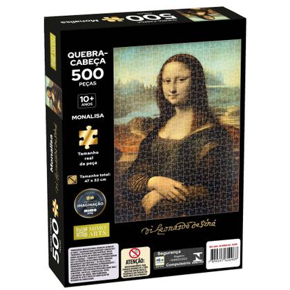 Imagem de Quebra cabeça Monalisa-500 peças