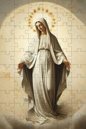 Imagem de Quebra-cabeça Nossa Senhora em 60 Peças: Fé e Desafio Cognitivo