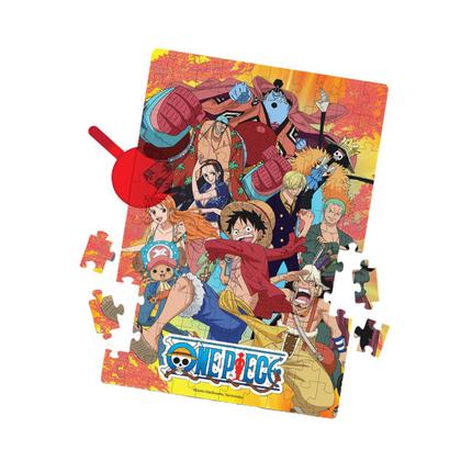 Imagem de Quebra-Cabeça One Piece Luffy Elka 100 Peças Com Lente Mágica Brinquedo Educativo