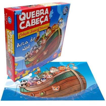 Imagem de Quebra Cabeca Pais Filhos Arca Noe 60 Pcs 2857