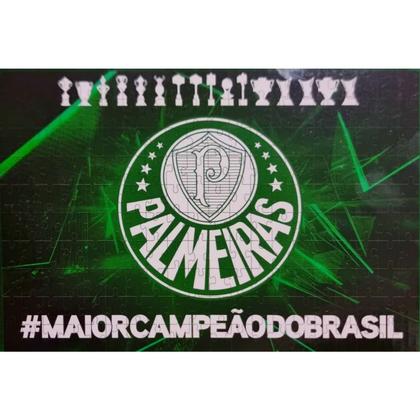 Imagem de Quebra Cabeça Palmeiras Brasão Verdão Time Futebol 200 Pçs