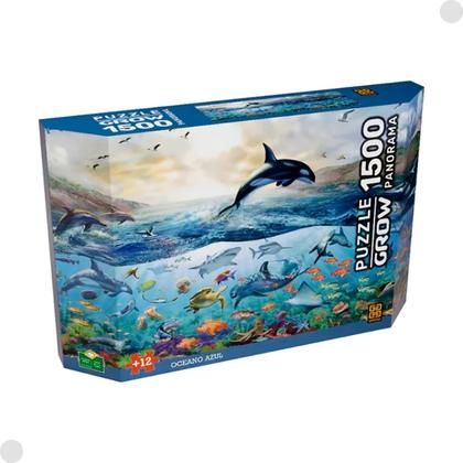 Imagem de Quebra Cabeça Panorama Oceano Azul 1500 Peças 4572 - Grow