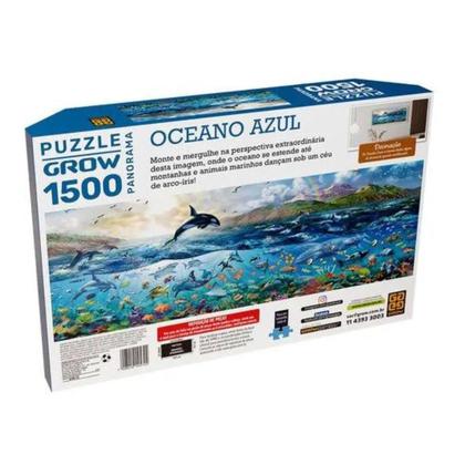 Imagem de Quebra Cabeça Panorama Oceano Azul 1500 Peças Grow 04572