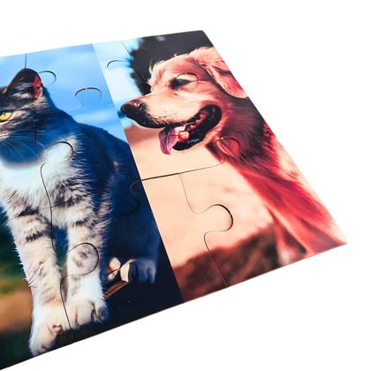 Imagem de Quebra-cabeça para idosos a partir de 70 anos com 12 peças grandes em mdf