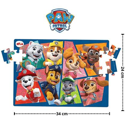 Imagem de Quebra-Cabeça Patrulha Canina com 60 Peças e Lente Mágica Elka