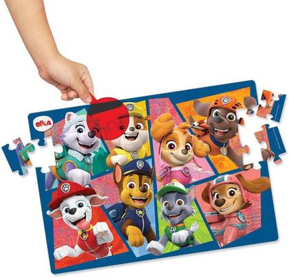 Imagem de Quebra Cabeça Patrulha Canina Lente Mágica 60 Pças Elka 1274