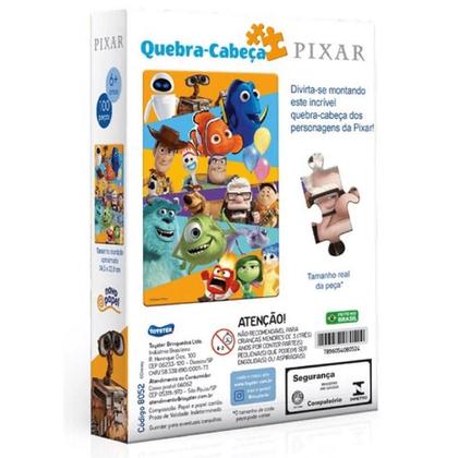 Imagem de Quebra Cabeça Personagens Disney Pixar 100 Peças Toyster