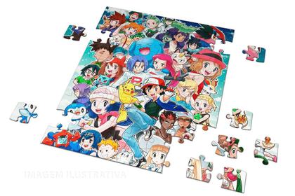Imagem de Quebra Cabeça Personalizado Pokemon 20 Anos 120 Peças