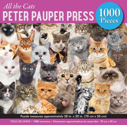 Imagem de Quebra-cabeça PETER PAUPER PRESS All The Cats 1000 Pieces