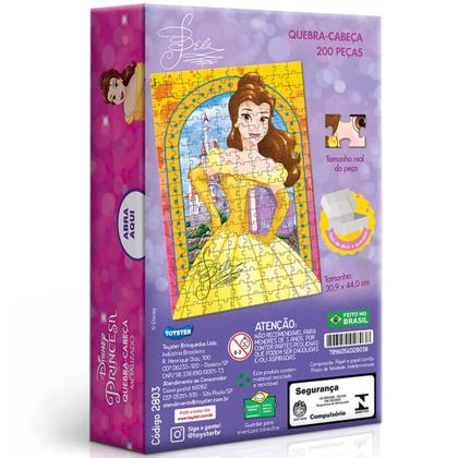 Imagem de Quebra cabeca princesas bela 200 pecas toyster