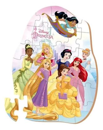 Imagem de Quebra-Cabeça Princesas Disney 30 Peças Xalingo