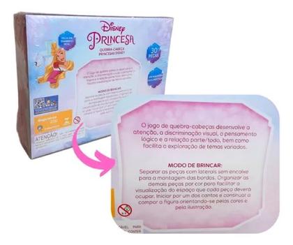 Imagem de Quebra-Cabeça Princesas Disney 30 Peças Xalingo