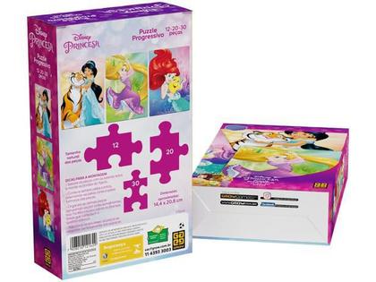 Imagem de Quebra-cabeça Princesas Disney Progressivo 02162 - Grow