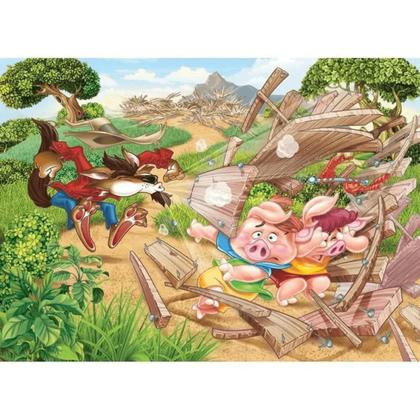 Imagem de Quebra Cabeça Progressivo Os Três Porquinhos Grow 03561
