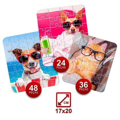 Imagem de Quebra-Cabeça Progressivo Pets Engraçados 108 Peças Puzzle Infantil Pedagógico Para Crianças 4 Anos+