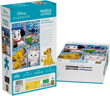 Imagem de Quebra Cabeça Puzzle 150 Peças Disney Classics 4616