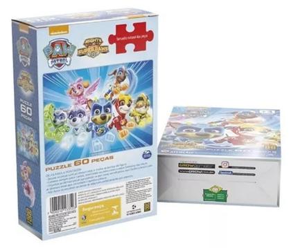 Imagem de Quebra-Cabeça Puzzle 60 Peças Patrulha Canina Infantil 3352 - Grow
