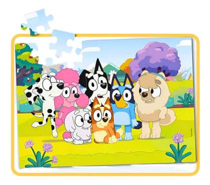 Imagem de Quebra Cabeça Puzzle Bluey 48 Peças Gigantes Elka