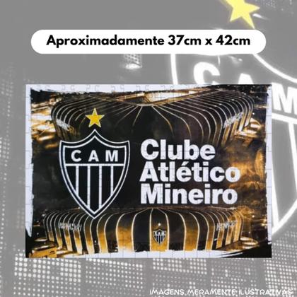 Imagem de Quebra-Cabeça Puzzle Coleção Futebol Atlético Mineiro Brasão 200 Peças - 2571
