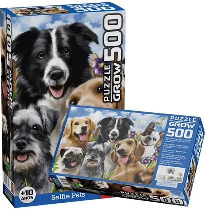 Imagem de Quebra Cabeça Puzzle De 500 Peças Selfie Pets Grow