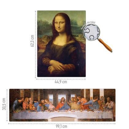 Imagem de Quebra Cabeça Puzzle Monalisa E A Última Ceia Leonardo Da Vinci - Toyster