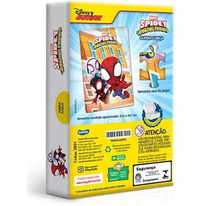 Imagem de Quebra-Cabeça Puzzle Os Vingadores Spidey 60 Peças Toyster