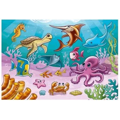 Imagem de Quebra Cabeça Puzzle Progressivo Animais Céu Terra E Mar