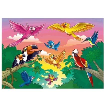 Imagem de Quebra Cabeça Puzzle Progressivo Animais Céu Terra E Mar