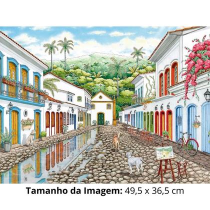 Imagem de Quebra-Cabeça Puzzle Rua de Paraty 500 Peças Grow - 04860