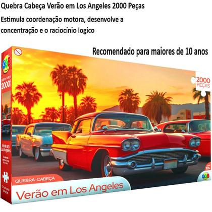 Imagem de Quebra Cabeça Puzzle Verão em los Angeles 2000 Peças