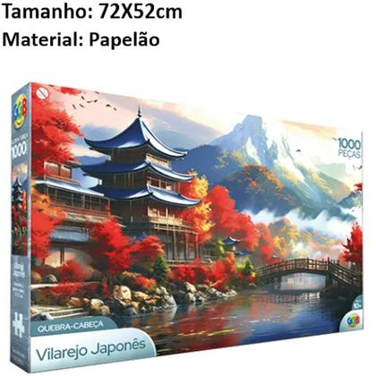 Imagem de Quebra Cabeça Puzzle Vilarejo Japones 1000 Peças
