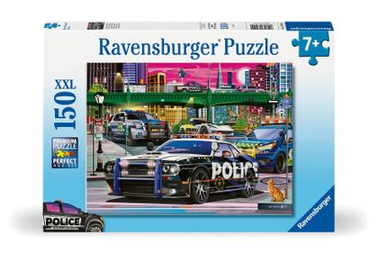 Imagem de Quebra-cabeça Ravensburger Police on Patrol 150 peças