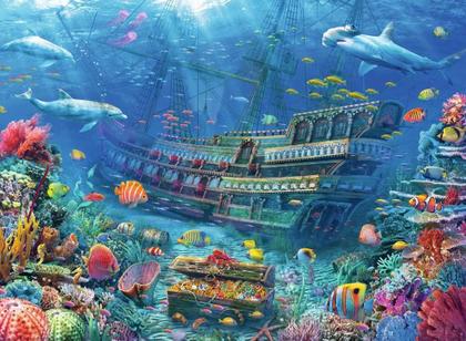 Imagem de Quebra-cabeça Ravensburger Underwater Discovery 200 peças