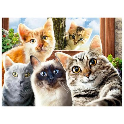 Imagem de Quebra cabeca selfie cats 500 pecas grow